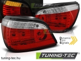 BMW E60 LCI 03.07-12.09 RED WHITE LED SEQ  Tuning-Tec Hátsó Lámpa