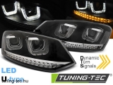 VW POLO 6R 09-03.14 U-TYPE LED SEQ BLACK Tuning-Tec Fényszóró