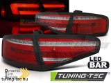 AUDI A4 B8 12-15 SEDAN RED WHITE LED Tuning-Tec Hátsó Lámpa