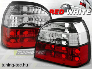 VW GOLF 3 09.91-08.97 RED WHITE  Tuning-Tec Hátsó Lámpa
