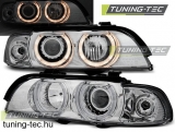 BMW E39 Angel Eyes 09.95-06.03 H7/H7 CHROME  SEDAN/TOURING Tuning-Tec Fényszóró