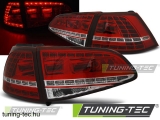 VW GOLF 7 13- RED WHITE LED GTI LOOK Tuning-Tec Hátsó Lámpa
