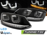 VW POLO 6R 09-03.14 U-TYPE LED BLACK Tuning-Tec Fényszóró