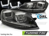 VW GOLF 7 11.12- U-TYPE BLACK DRL Tuning-Tec Fényszóró