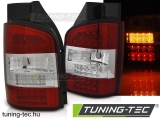 VW T5 04.03-09 RED WHITE LED TRASNPORTER Tuning-Tec Hátsó Lámpa