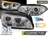 BMW F10/F11 13-16 LCI LED CHROME SEQ DRL XENON Tuning-Tec Fényszóró