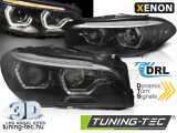 BMW F10/F11 13-16 LCI LED BLACK SEQ DRL XENON Tuning-Tec Fényszóró
