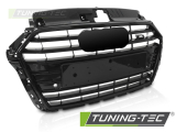 AUDI A3 (8V) (17-20) S3 STYLE FÉNYES FEKETE Tuning-Tec Hűtőrács