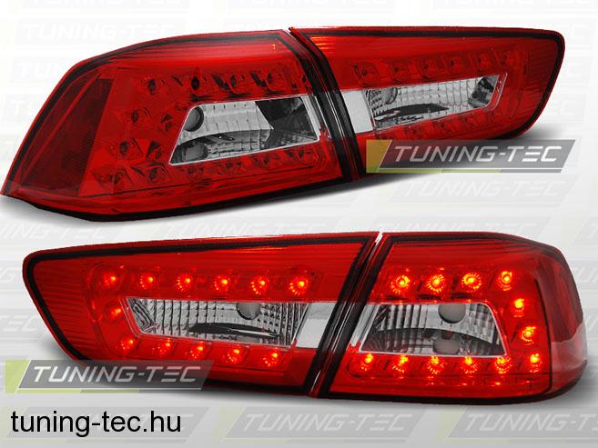 MITSUBISHI LANCER 8 SEDAN 08-11 RED WHITE LED  Tuning-Tec Hátsó Lámpa