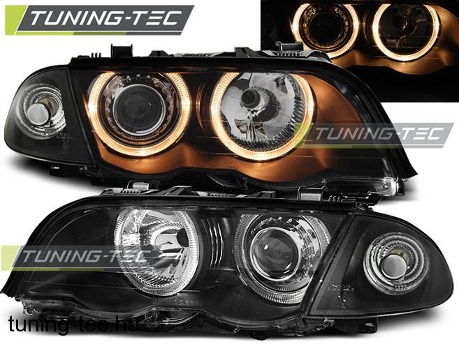BMW E46 05.98-08.01 fekete Angel Eyes  TOURING/SEDAN Tuning-Tec Fényszóró