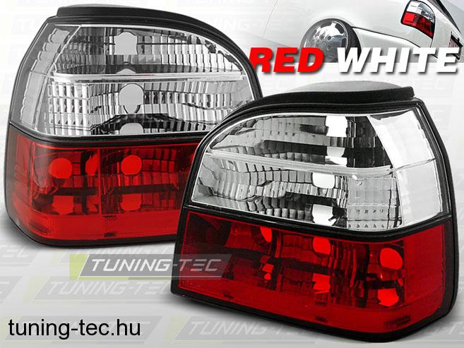 VW GOLF 3 09.91-08.97 RED WHITE  Tuning-Tec Hátsó Lámpa