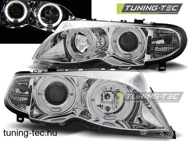 BMW E46 09.01-03.05 ANGEL EYES CHROME Tuning-Tec Fényszóró
