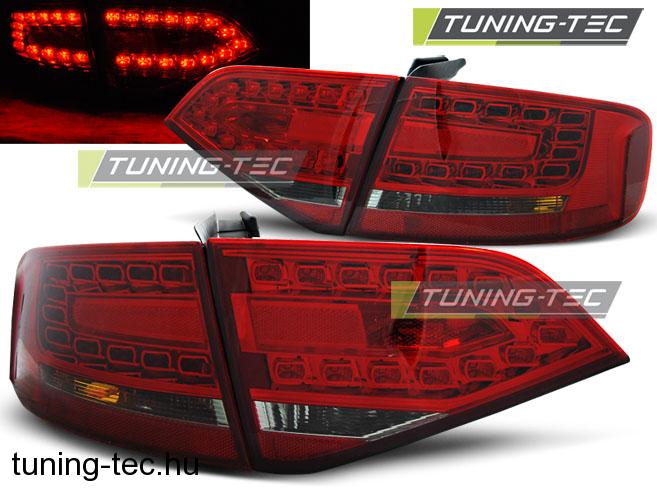 AUDI A4 B8 08- SEDAN RED SMOKE LED Tuning-Tec Hátsó Lámpa