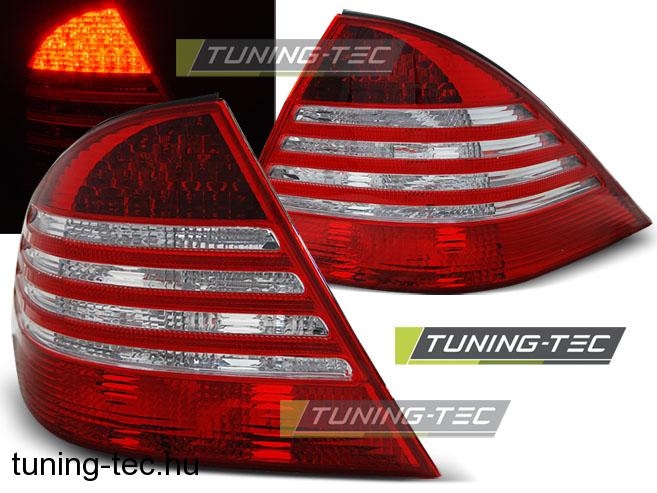 MERCEDES W220 S-KLASA 09.98-05.05 RED WHITE LED Tuning-Tec Hátsó Lámpa