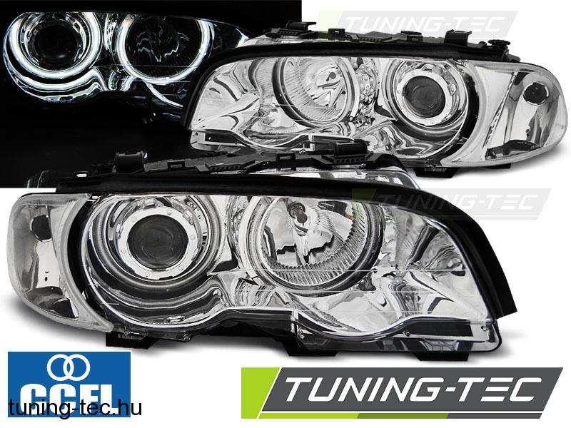 BMW E46 04.99-08.01 COUPE CABRIO ANGEL EYES CCFL CHROME Tuning-Tec Fényszóró