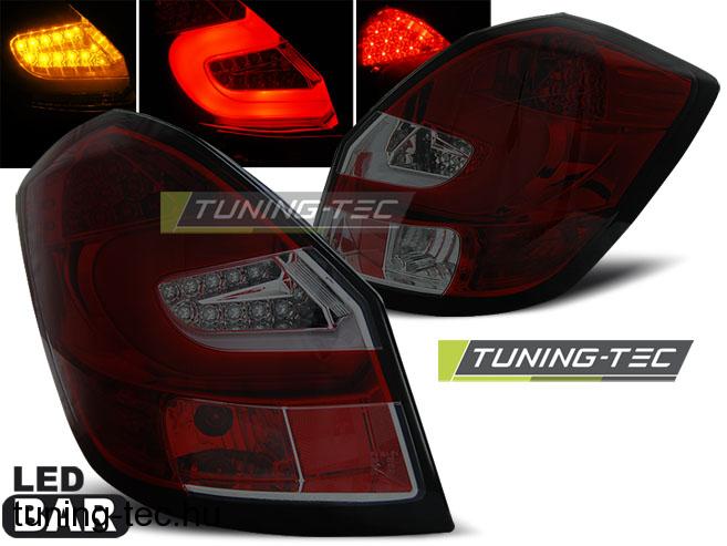 SKODA FABIA II 07- RED SMOKE LED BAR Tuning-Tec Hátsó Lámpa