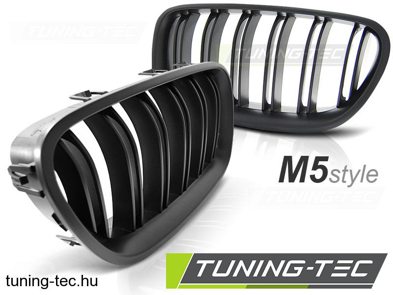 BMW F10 / F11 10-16 M5 LOOK MATT BLACK Tuning-Tec Hűtőrács