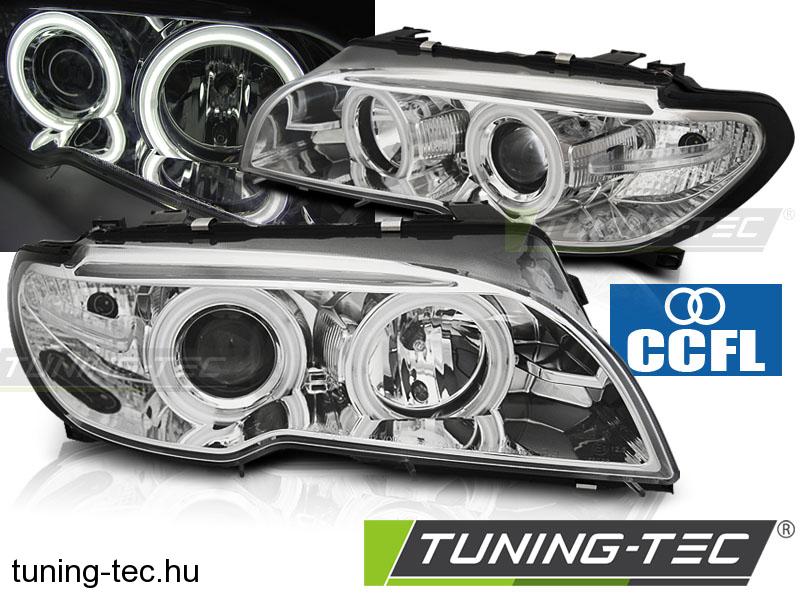 BMW E46 04.03-06 COUPE CABRIO ANGEL EYES CCFL CHROME Tuning-Tec Fényszóró