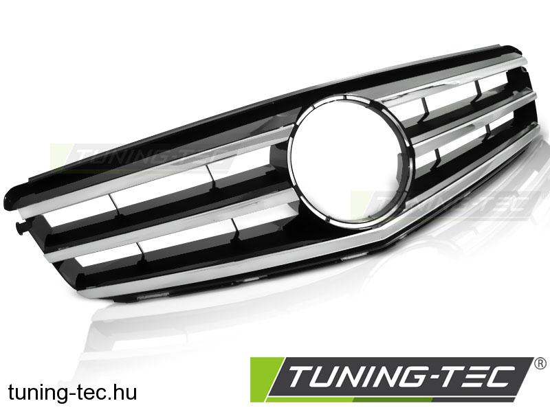MERCEDES W204 07-14 AVANTGARDE CHROME-BLACK Tuning-Tec Hűtőrács