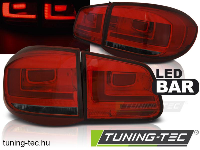 VW TIGUAN 07-07.11 RED SMOKE LED BAR Tuning-Tec Hátsó Lámpa