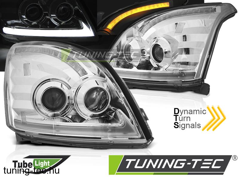 TOYOTA LAND CRUISER 120 03-09 TUBE LIGHT SEQ LED CHROME Tuning-Tec Fényszóró