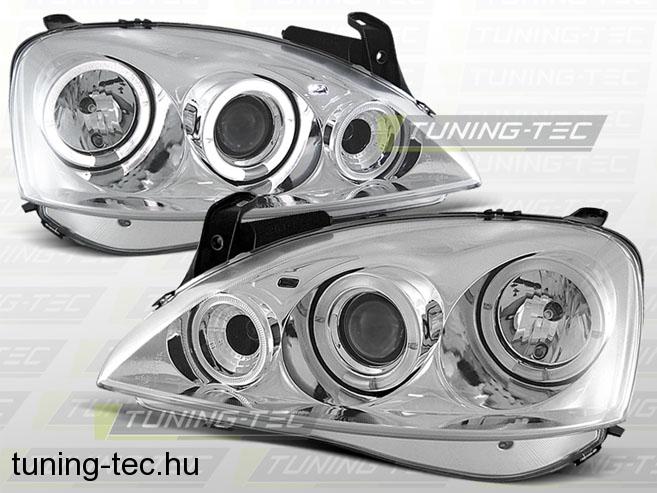 OPEL CORSA C 11.00 - 09.06 ANGEL EYES CHROME Tuning-Tec Fényszóró