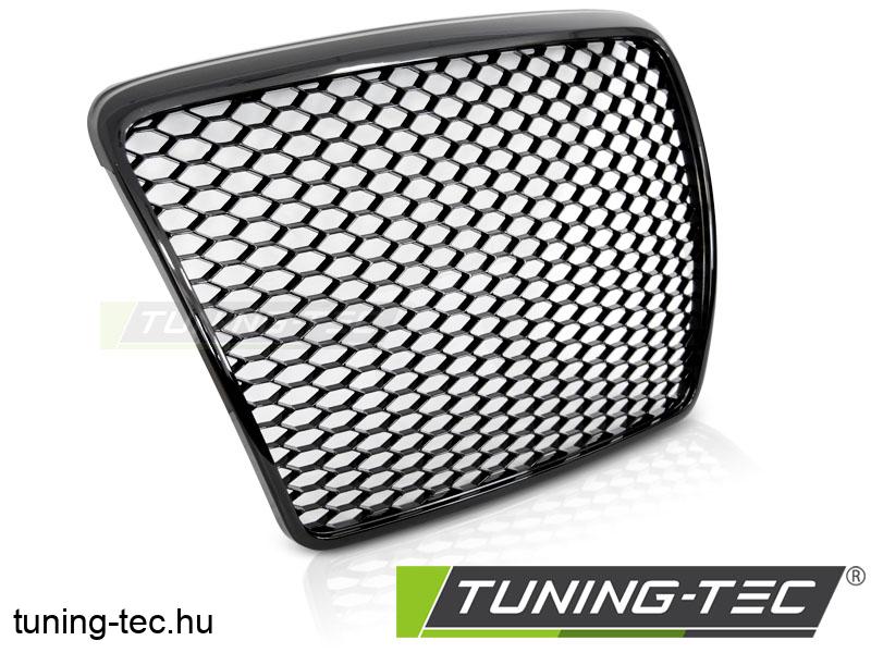 AUDI A6 C6 09-11 FÉNYES FEKETE Tuning-Tec Hűtőrács