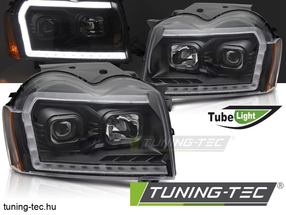 JEEP GRAND CHEROKEE 05-08 TUBE LIGHT BLACK Tuning-Tec Fényszóró