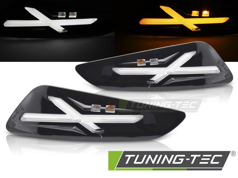 VESPA SPRINT / PRIMAVERA 150cc FÉNYES FEKETE LED Tuning-Tec Első irányjelző
