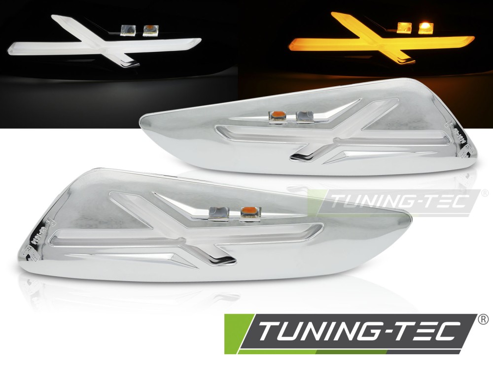 VESPA SPRINT / PRIMAVERA 150cc CHROME LED Tuning-Tec Első irányjelző
