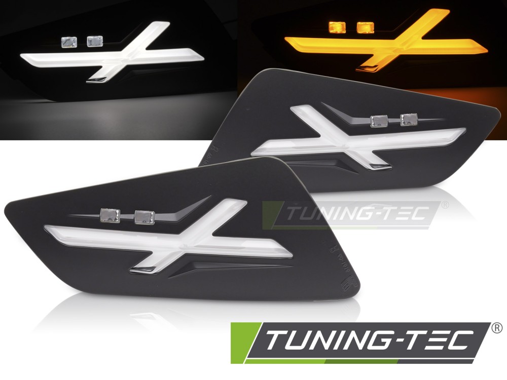 VESPA GTS / GTV 300cc BLACK LED Tuning-Tec Első irányjelző