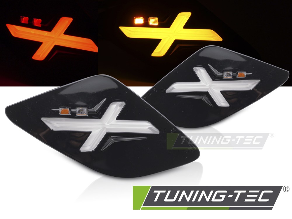 VESPA SPRINT / PRIMAVERA 300cc FÉNYES FEKETE LED Tuning-Tec Hátsó irányjelző