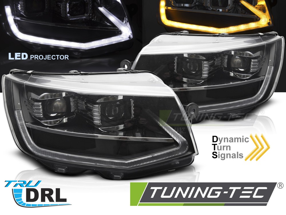 VW T6 15-19 BLACK FULL LED DRL Tuning-Tec Fényszóró