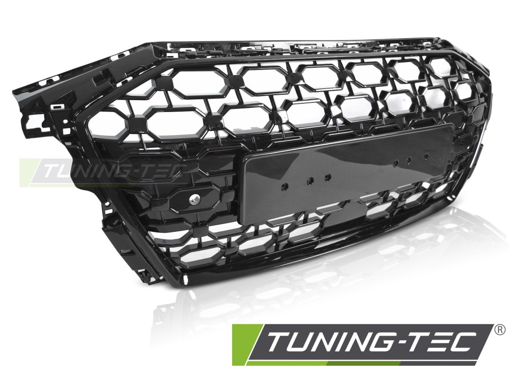 A3 (8Y) 19-24 FÉNYES FEKETE Tuning-Tec Hűtőrács