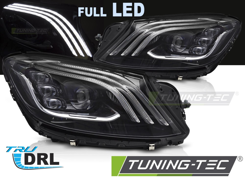 MERCEDES W222 FULL LED 13-17 BLACK LED DRL Tuning-Tec Fényszóró