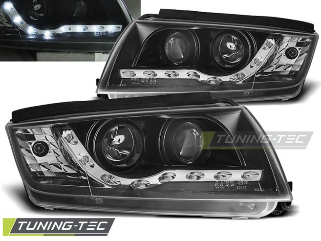 SKODA FABIA 99-08 ANGEL EYES BLACK Tuning-Tec Fényszóró