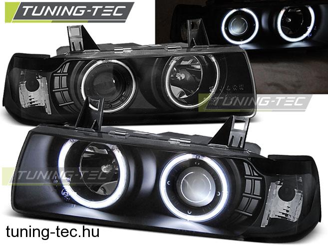 BMW E36 12.90-08.99 fekete Angel Eyes  COUPE/ CABRIO Tuning-Tec Fényszóró