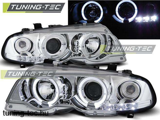 BMW E46 Angel Eyes 04.99-03.03 CHROME COUPE/ CABRIO Tuning-Tec Fényszóró