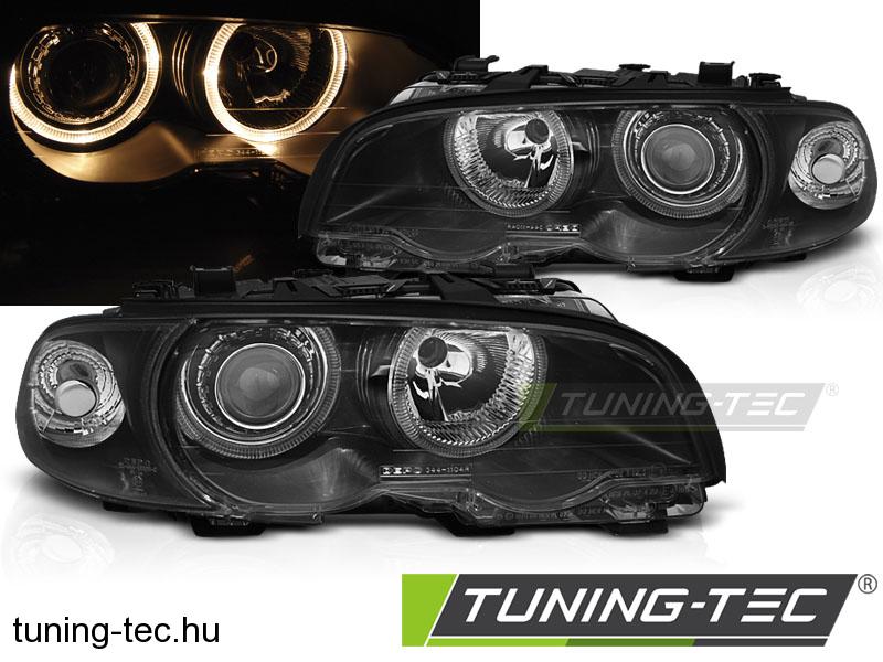 BMW E46 04.99-08.01 BLACK ANGEL EYES COUPE/ CABRIO Tuning-Tec Fényszóró