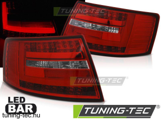 AUDI A6 C6 SEDAN 04.04-08 RED WHITE LED BAR 7-PIN  Tuning-Tec Hátsó Lámpa