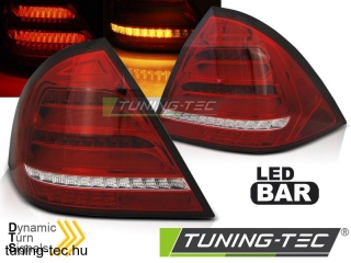 MERCEDES W203 SEDAN 04-07 RED WHITE LED BAR Tuning-Tec Hátsó Lámpa