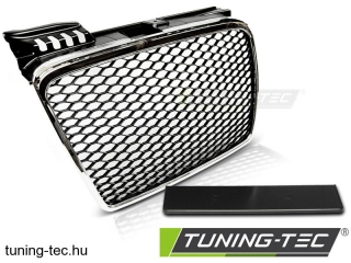 GRILL AUDI A4 (B7) RS-TYPE 11.04-03.08 CHROME  Tuning-Tec Hűtőrács 