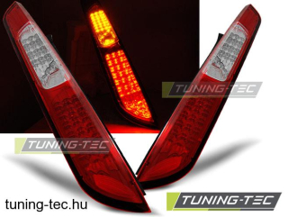 FORD FOCUS MK2 09.04-08 RED WHITE LED  Tuning-Tec Hátsó Lámpa