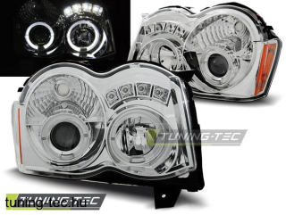 JEEP GRAND CHEROKEE 08-10 ANGEL EYES CHROME  Tuning-Tec Fényszóró