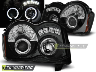 JEEP GRAND CHEROKEE 08-10 ANGEL EYES BLACK  Tuning-Tec Fényszóró