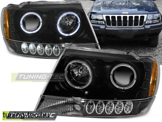 JEEP GRAND CHEROKEE Angel Eyes Fekete 99-05.05  Tuning-Tec Fényszóró