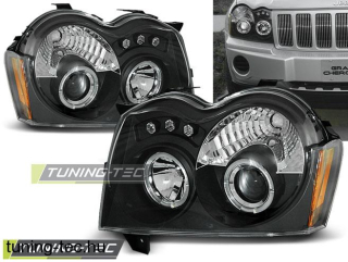 JEEP GRAND CHEROKEE 05-08 Angel Eyes fekete  Tuning-Tec Fényszóró
