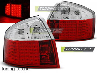 AUDI A4 10.00-10.04 RED WHITE LED Tuning-Tec Hátsó Lámpa