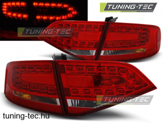 AUDI A4 B8 08-11 SEDAN RED WHITE LED Tuning-Tec Hátsó Lámpa