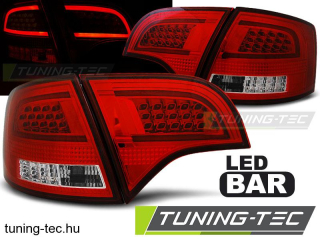 AUDI A4 B7 11.04-03.08 AVANT RED WHITE LED BAR  Tuning-Tec Hátsó Lámpa